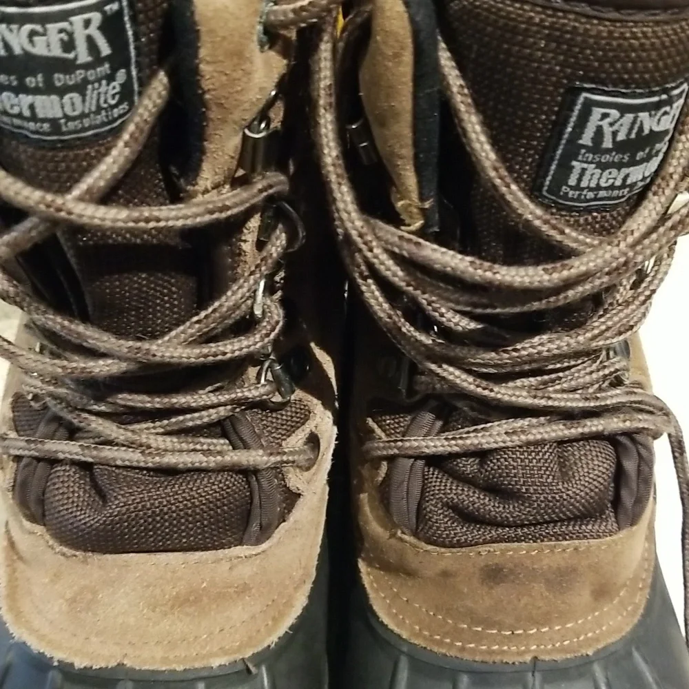 Men's Brown Hiking Boots Sz10 Removable Insets